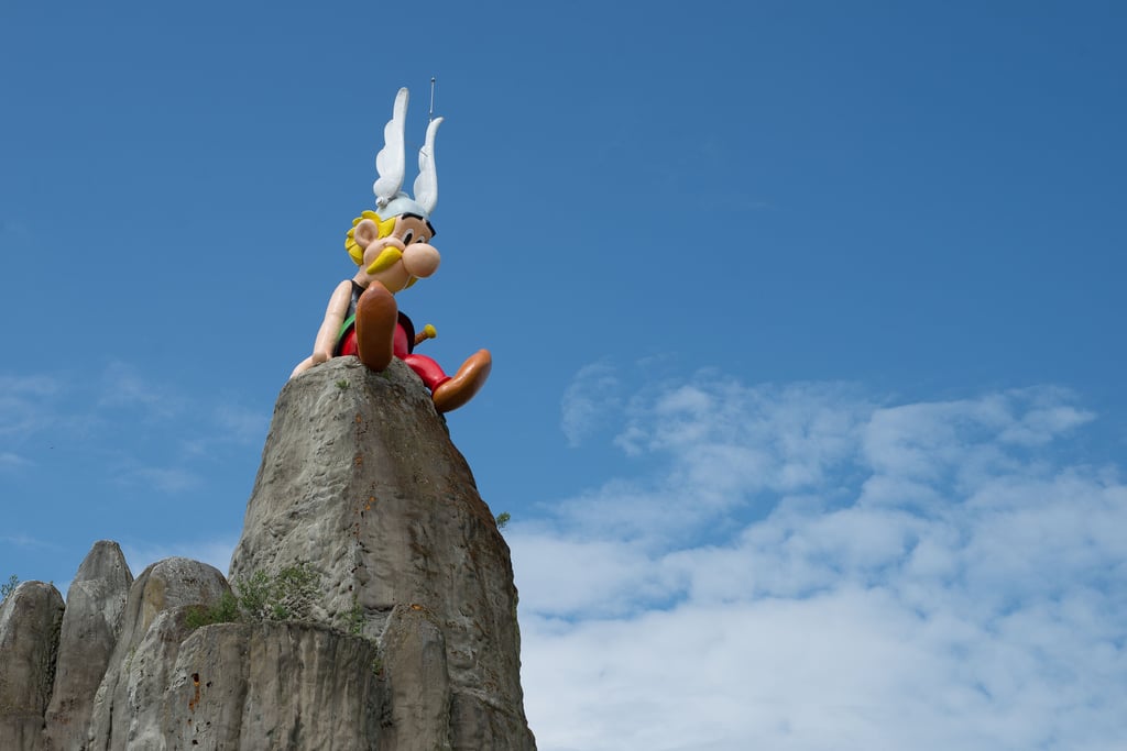 In dem franzöäsischen Park bei Paris ist Asterix allgegenwärtig.