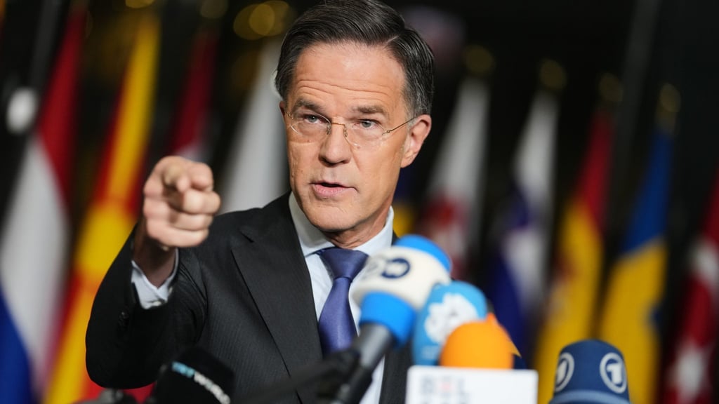 Wirbt um frisches Geld für US-Waffen für die Ukraine: Nato-Generalsekretär Mark Rutte.