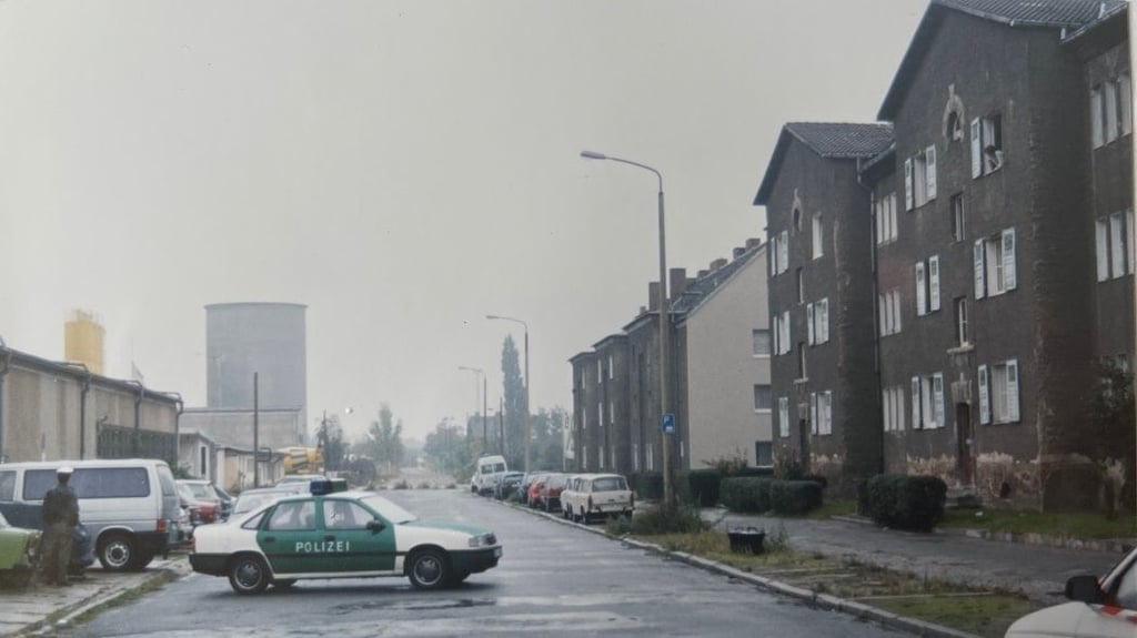 Die Taubenstraße in Dessau im Jahr 1994: Hier wurde Oliver F. ermordet.