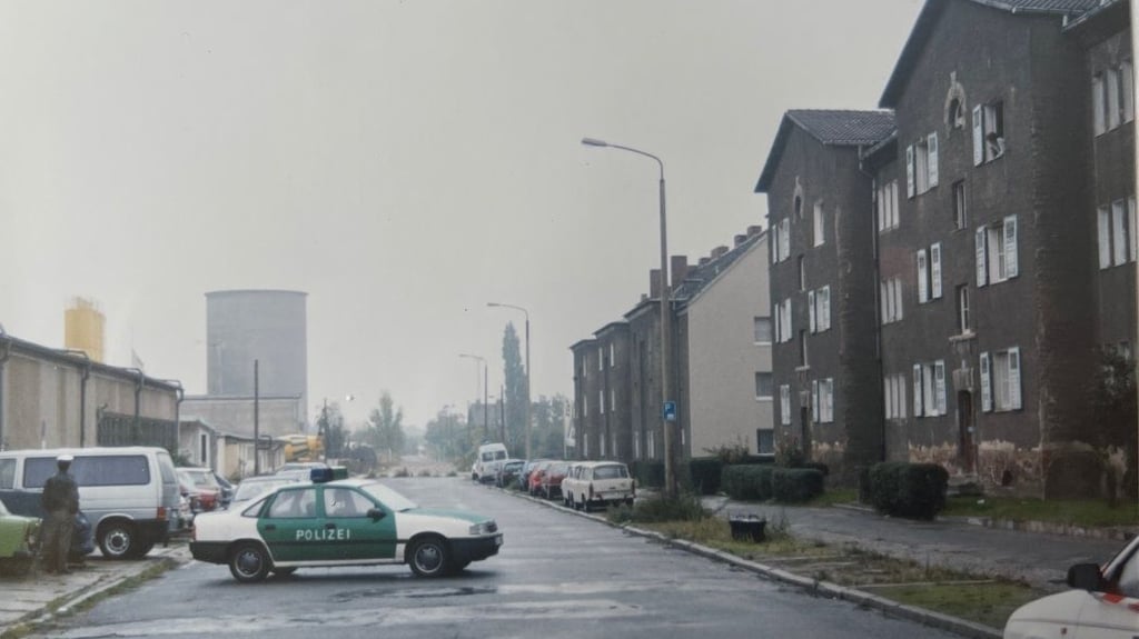 Die Taubenstraße in Dessau im Jahr 1994: Hier wurde Oliver F. ermordet.