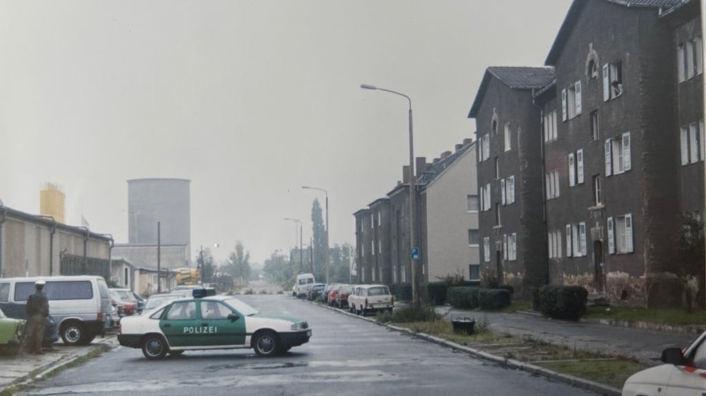 Die Taubenstraße in Dessau im Jahr 1994: Hier wurde Oliver F. ermordet.