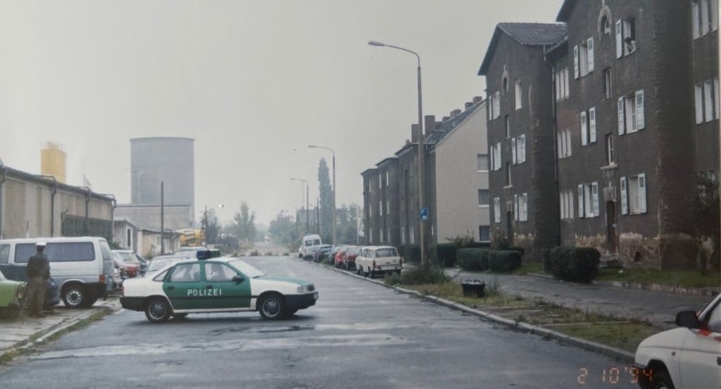 Die Taubenstraße in Dessau im Jahr 1994: Hier wurde Oliver F. ermordet.