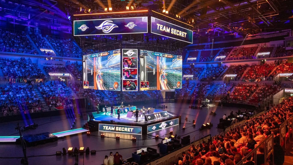 Ein E-Sport-Turnier (zum Spiel Rocket League) in Düsseldorf 2023. (Archivbild)