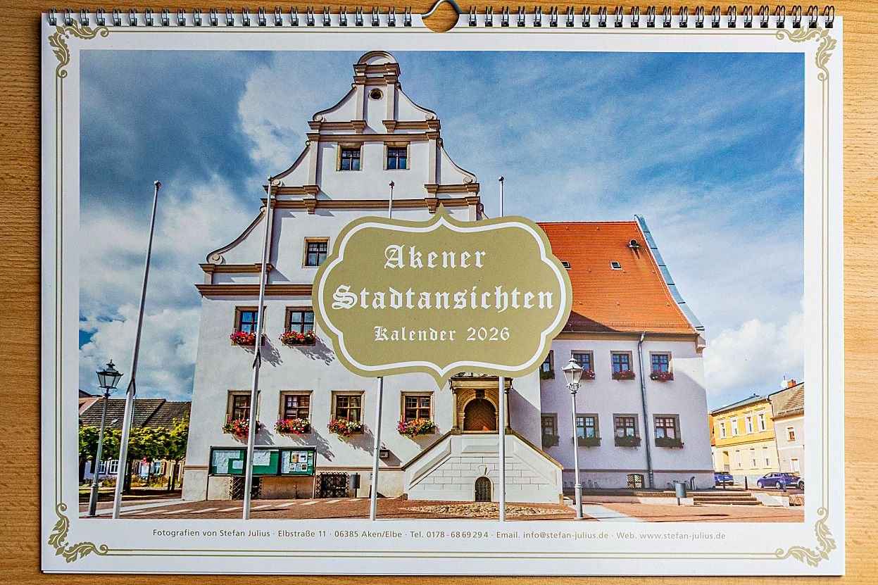 Neuer Kalender: Aken in allen vier Jahreszeiten - Stefan Julius zeigt Elbestadt von ihren 13 schönsten Seiten