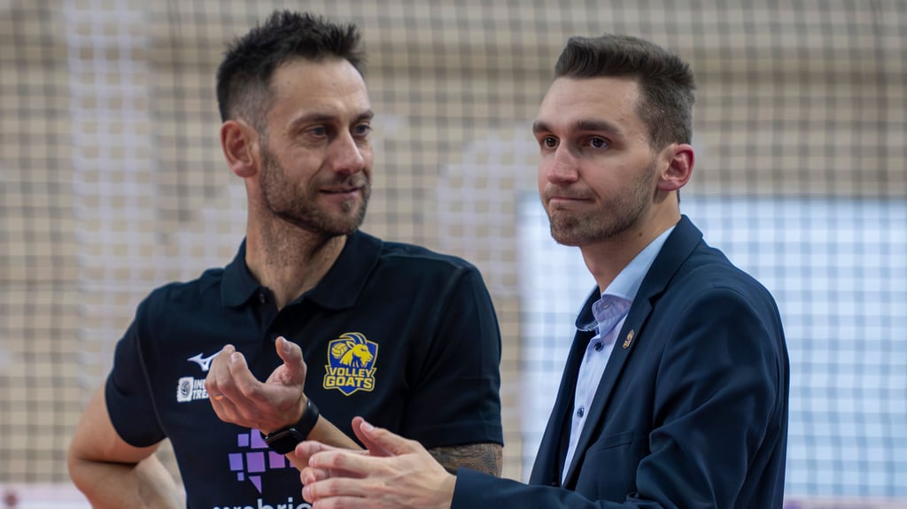 Lukas Thielemann (r.) und Trainer Cristian Imhoff