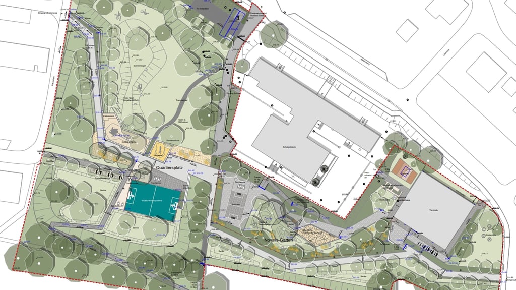 So sieht der aktuelle Plan für den geplanten Quartierspark in Hettstedt aus.