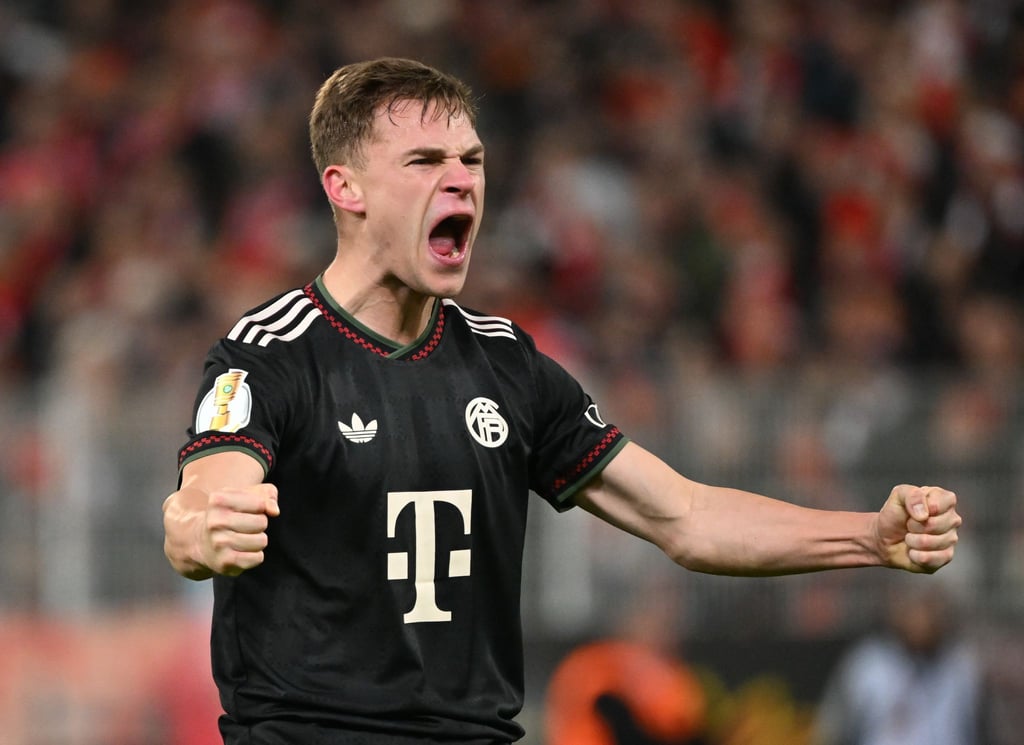 Kimmich und die Bayern bejubelten den gewonnenen Pokalfight.