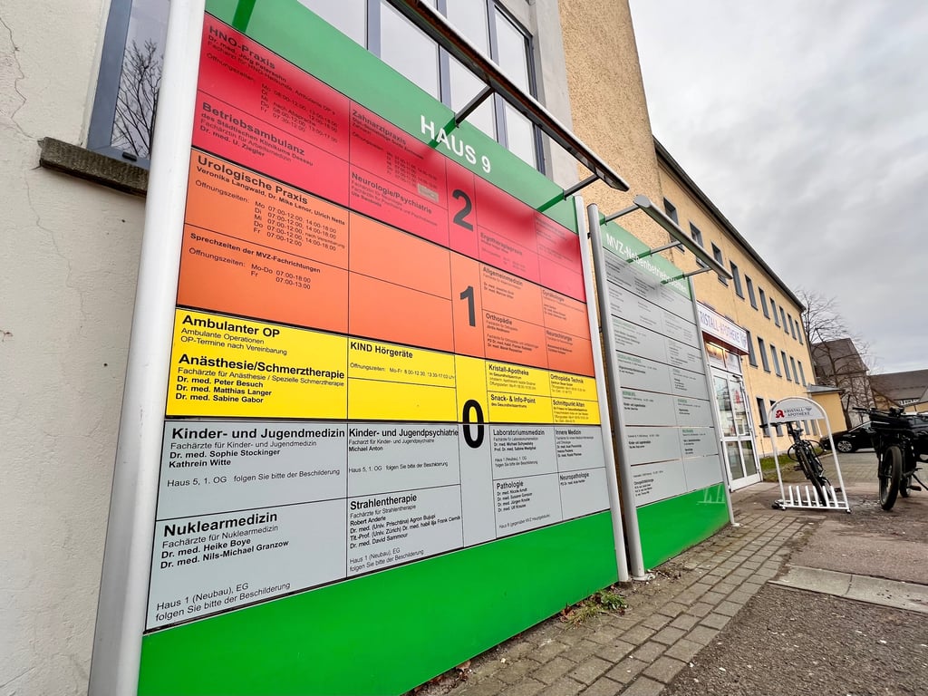Noch haben die Kinderärztinnen ihren Sitz im MVZ am Klinikum in Dessau-Alten.