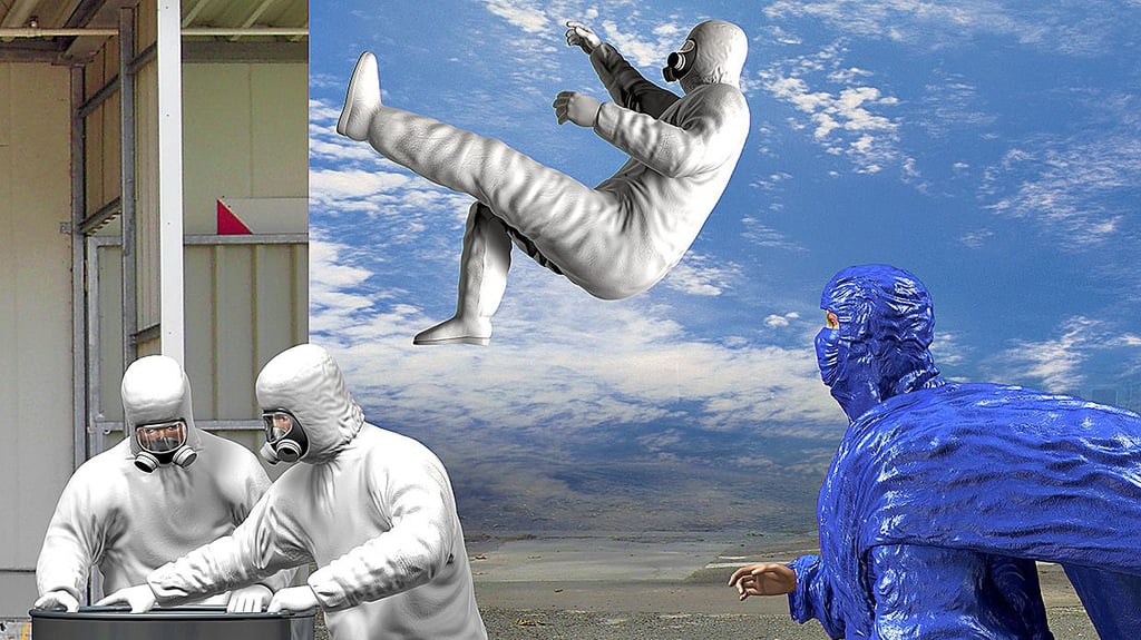 Dagmar Varady: „Katrina“ (2005),   „Colorama“ aus der Werkgruppe „Panorama“ (Ausschnitt)