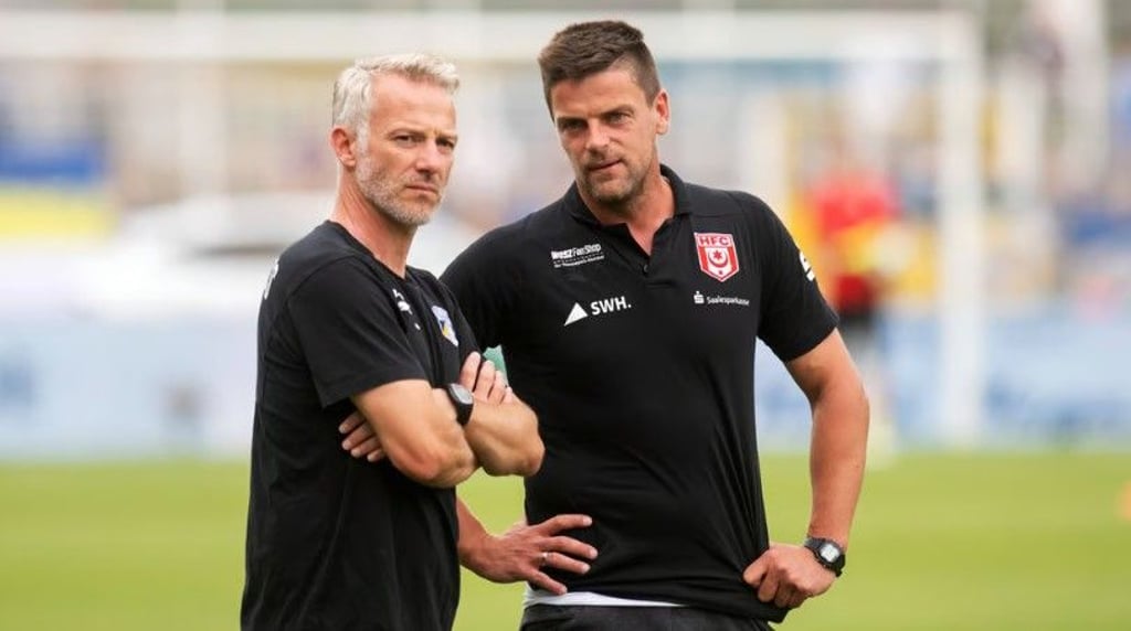 Mark Zimmermann (l.) und Torsten Ziegner trafen in der Vergangenheit als Trainer aufeinander.