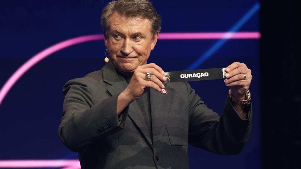 Eishockey-Legende Wayne Gretzky zog Curaçao in die deutsche Gruppe.