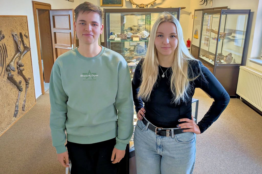 Ulrike Lamm und Carlo Schaflik lernen so einiges im Kreismuseum. Vor allem darüber, was ihnen liegt und gefällt. 