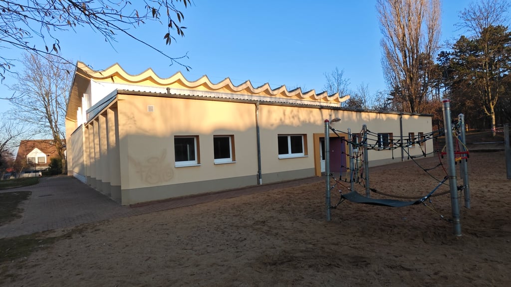 Die Turnhalle der Novalisschule in Hettstedt wird innen saniert. 