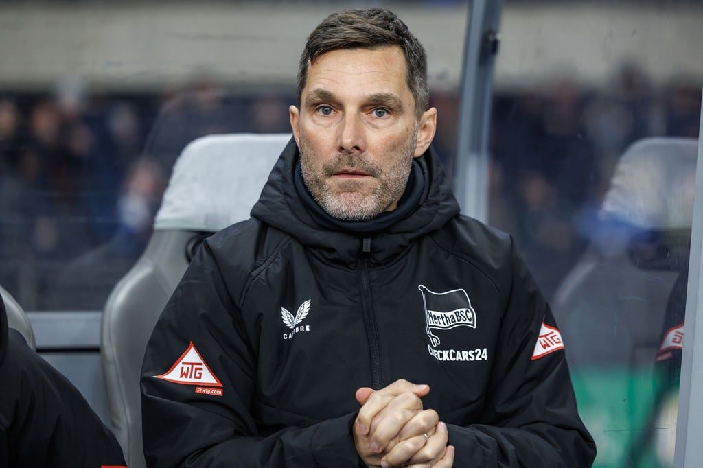 Hertha-Trainer Stefan Leitl will weiter auf der Erfolgsspur bleiben. (Archivbild)