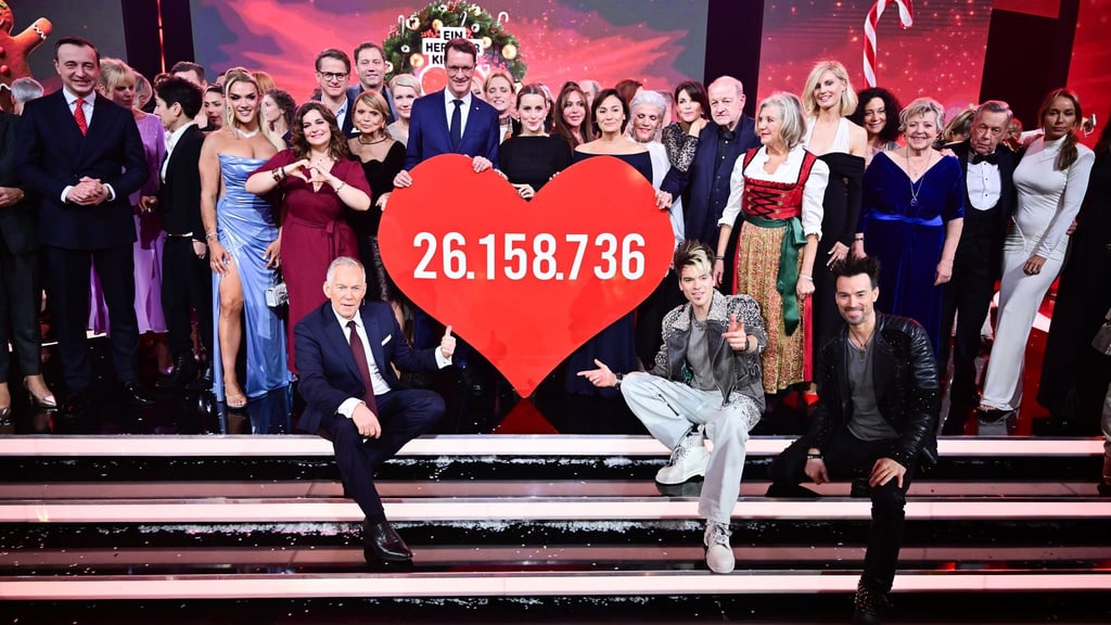 Viele Prominente sammelten im ZDF bei „Ein Herz für Kinder“ für einen guten Zweck.