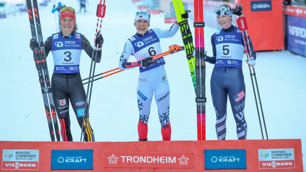 Kam in Trondheim zweimal auf das Weltcup-Poxdest: Nathalie Armbruster (l).
