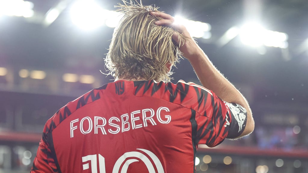 Emil Forsberg im Trikot der Red Bulls New York.