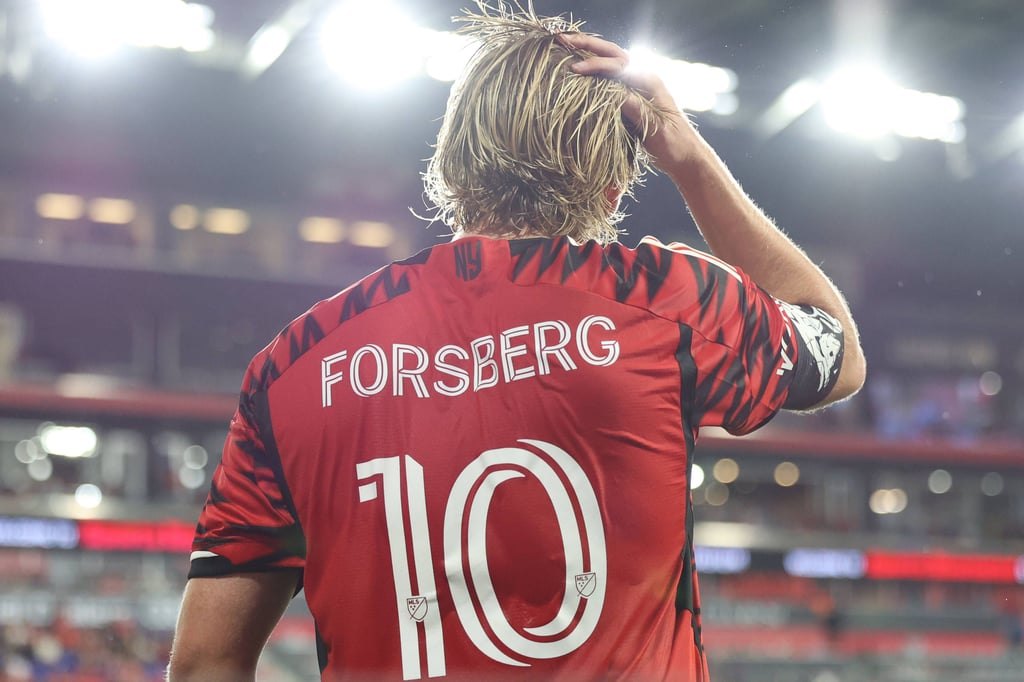 Emil Forsberg im Trikot der Red Bulls New York.