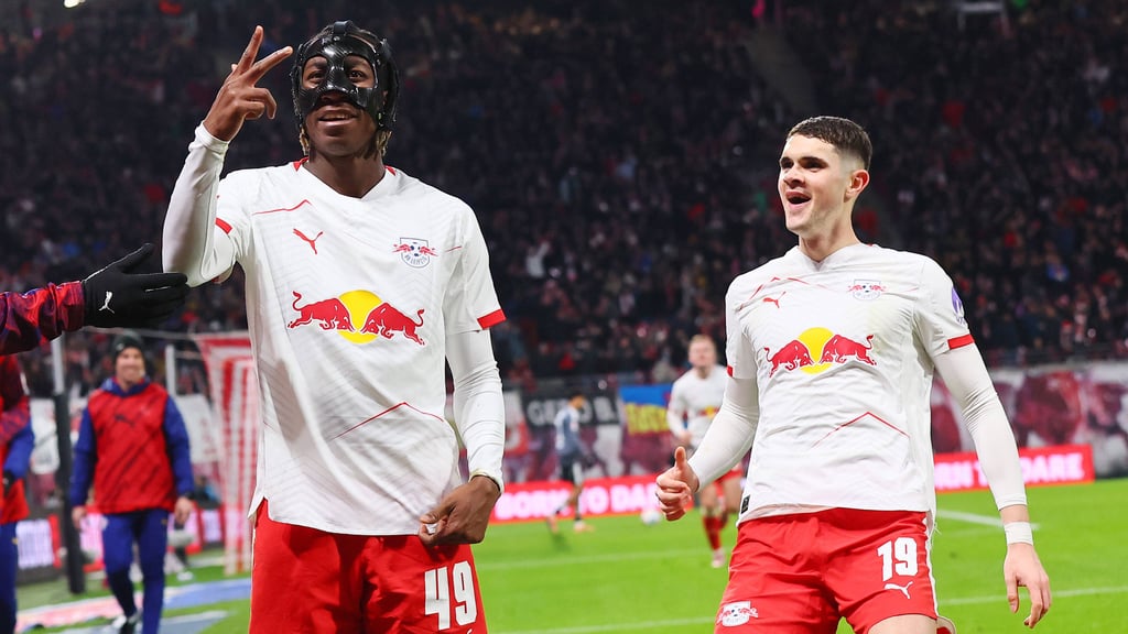 Zeigt an, wie viele Tore er beim Leipziger 6:0 gegen Eintracht Franfurt geschossen hat: Yan Diomande