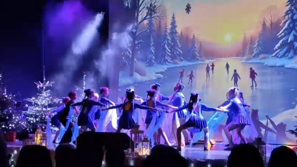 Die Weihnachtsshow der „Sunflowers“ entführt in eine Welt aus Eis.