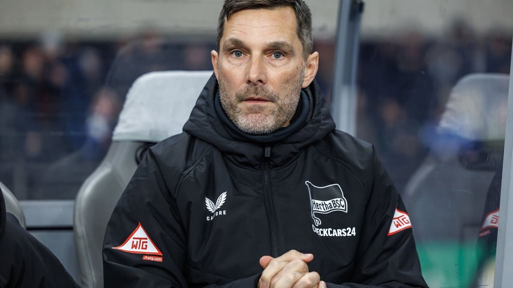 Hertha-Trainer Stefan Leitl will weiter auf der Erfolgsspur bleiben. (Archivbild)