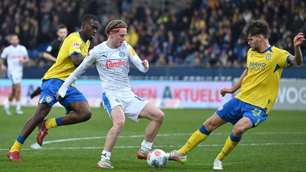 Braunschweig und Kiel trennten sich in einem wilden Spiel 1:1.