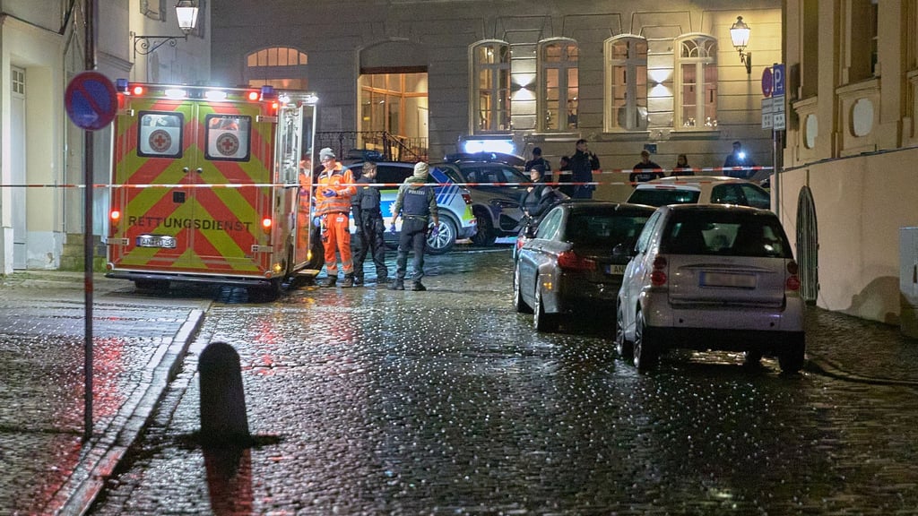 Auch ein Rettungswagen war vor Ort.