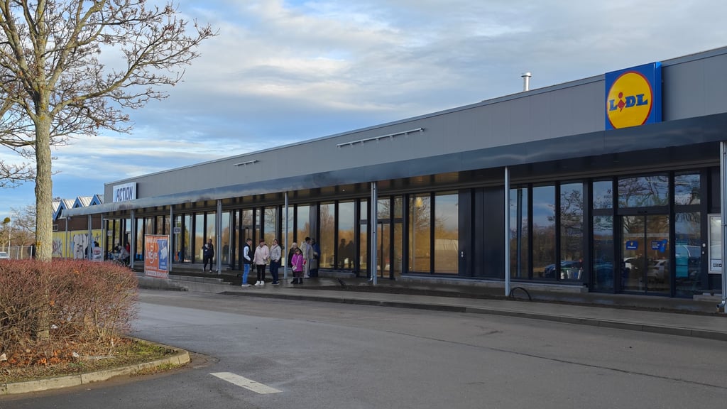 Lidl in Hettstedt am Kämmritzer Weg – die Neueröffnung steht unmittelbar bevor.