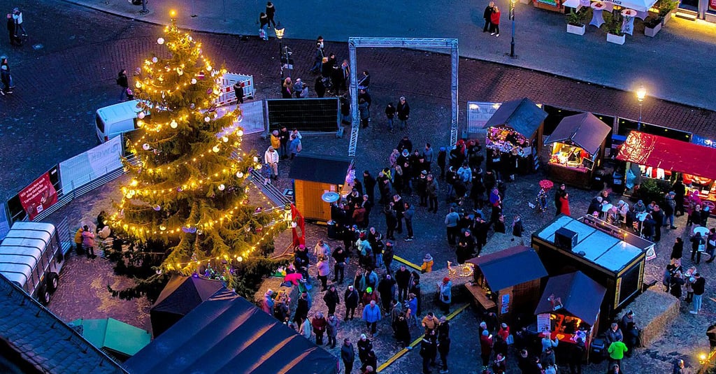  Wer direkt am Markt wohnt, hatte einen besonders tollen Ausblick.