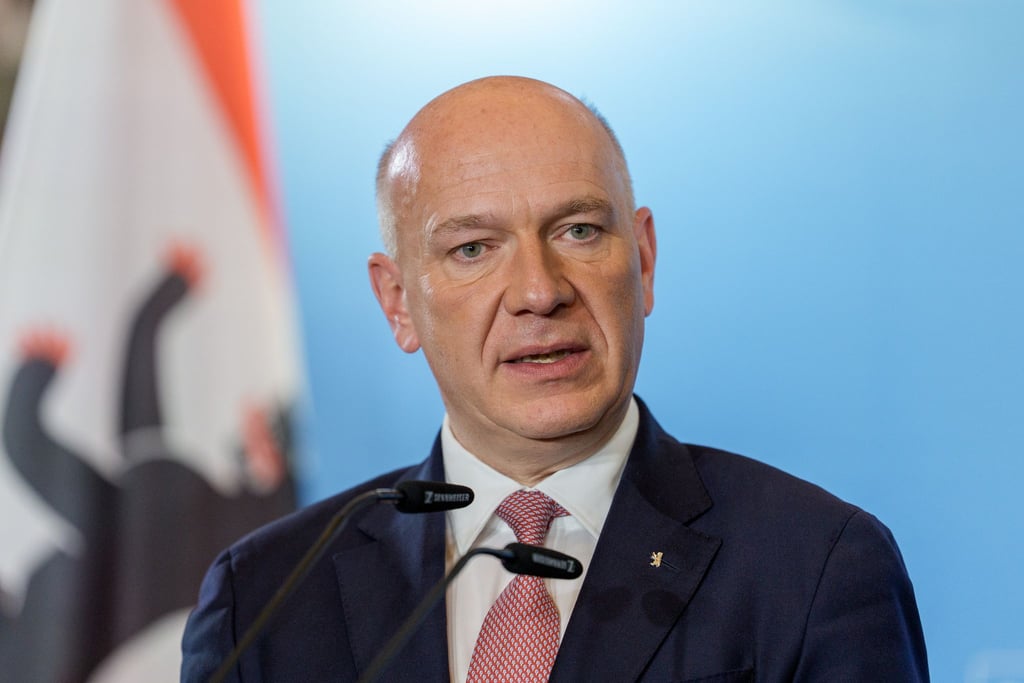 Berlins Regierender Bürgermeister Kai Wegner (CDU) will die Stadt als Startup-Metropole im Bereich der Finanztechnologien voranbringen. (Archivbild)