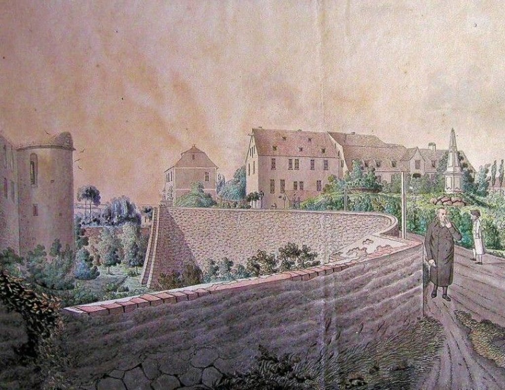 Eine Ansicht der Jägerbergs aus der Zeit vor 1821.