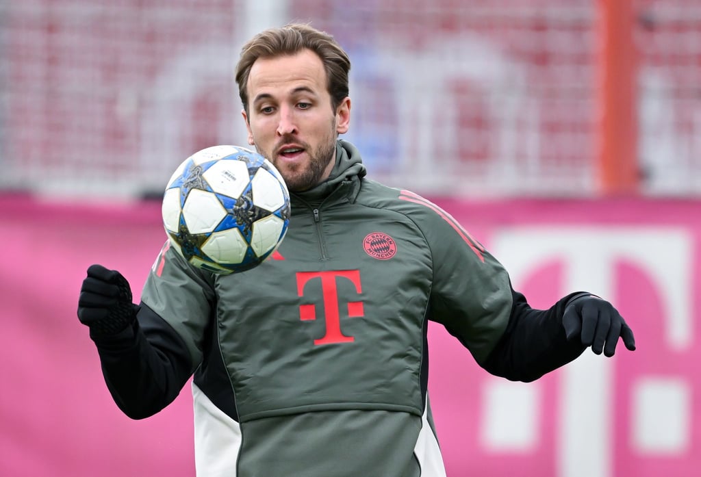 Harry Kane beim Training. Gegen Sporting wird der Torjäger wieder starten.