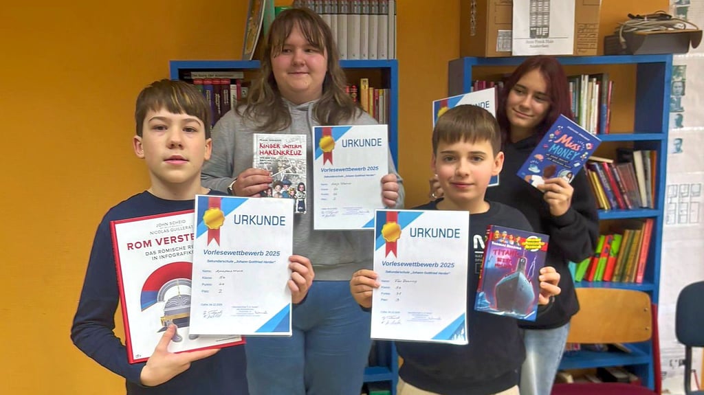 Die besten Vorleser auf einem Bild. 