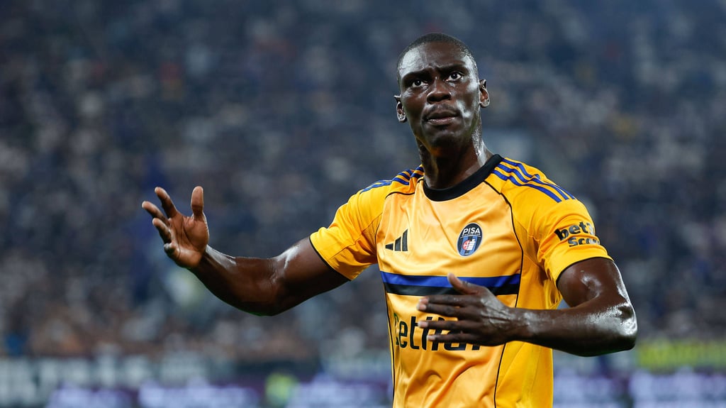 Idrissa Touré bei einem Spiel von Sporting Club Pisa.