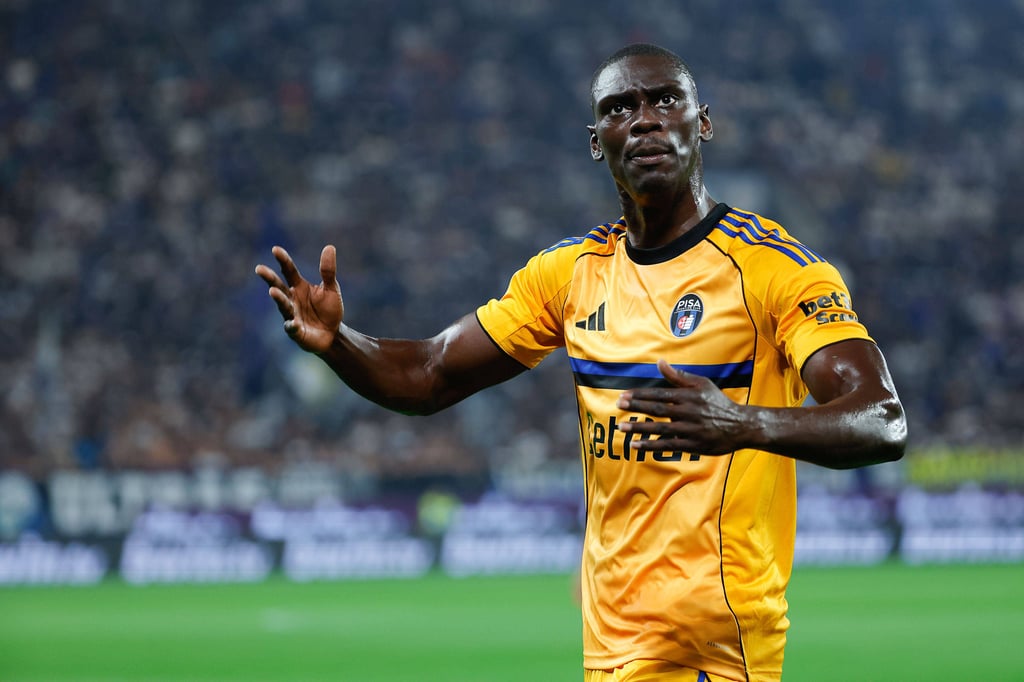 Idrissa Touré bei einem Spiel von Sporting Club Pisa.