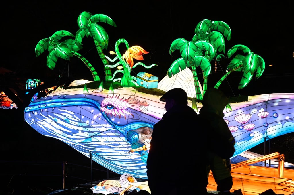 Die neuen Lichtinstallationen im Bergzoo Halle sind vom 12. Dezember bis 1. März zu sehen. (Archivbild)