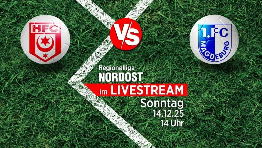 In der Regionalliga Nordost trifft der Hallesche FC auf den 1. FC Magdeburg II. Die Mitteldeutsche Zeitung überträgt im Livestream.