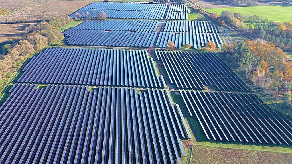 So sieht der Solarpark bei Reppichau aus. 