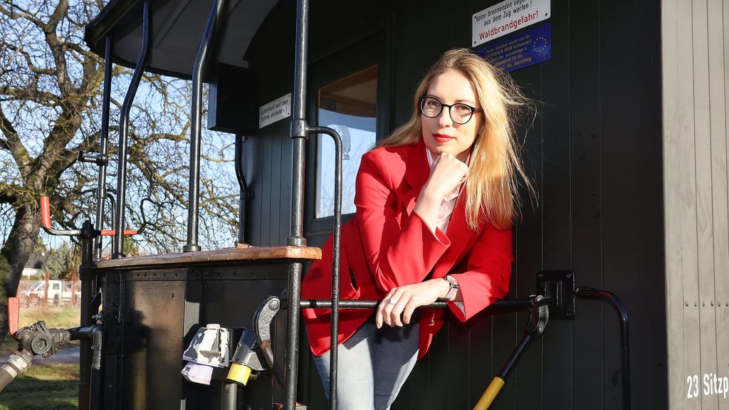 Margarita Andres plant und organisiert Veranstaltungen bei der Mansfelder Bergwerksbahn.