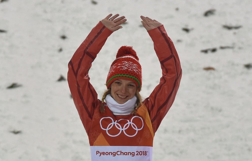 Die Berlarussin Hanna Huskowa wurde 2018 Olympiasiegerin in Pyeongchang. (Archivbild)