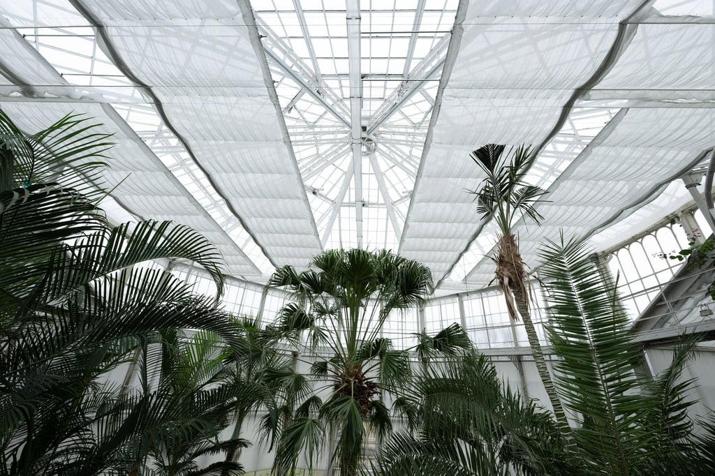 Der Energieschirm besteht aus feuerfestem Kunststoffgewebe.