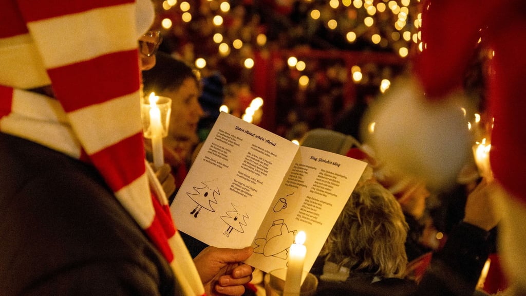 Das Weihnachtssingen beim FC Einheit Wernigerode gibt es seit 2022.