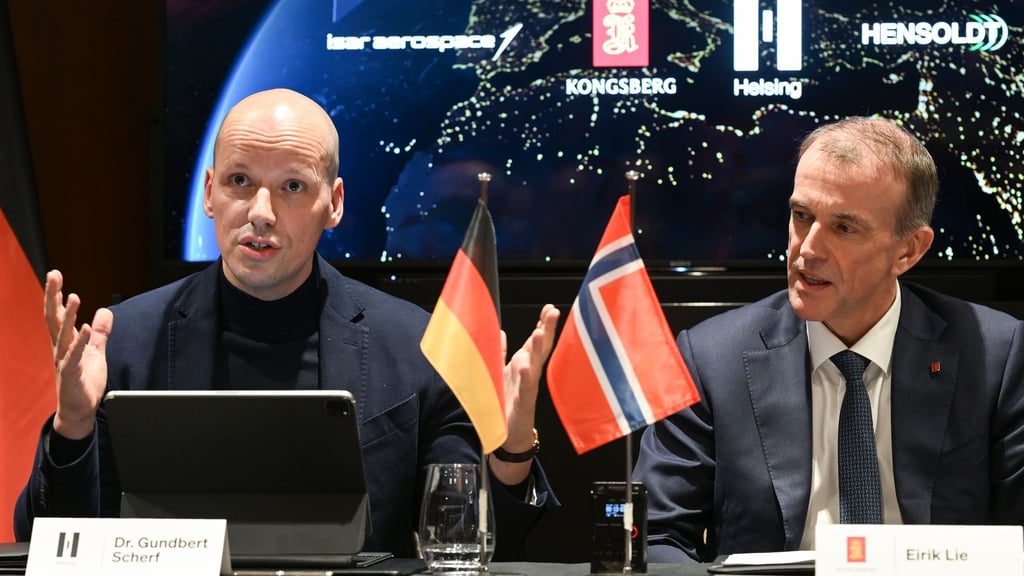 Haben ehrgeizige Pläne im All: Die Chefs von Helsing und Kongsberg.