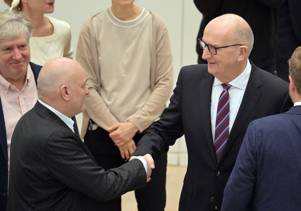 Die SPD/BSW-Koalition in Brandenburg von SPD-Ministerpräsident Dietmar Woidke und seinem BSW-Stellvertreter Robert Crumbach ist ein Jahr im Amt (Archivbild).