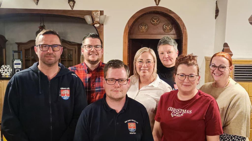 Der neue Vorstand des Heimatvereins „Wir sind Güsen“ besteht aus Steffen Jahn, Martin Müller, Martin Helmrich, Jasmin Schmidt, Yvonne Timpel, Ute Brenner und Caroline Gäde (v.l.).