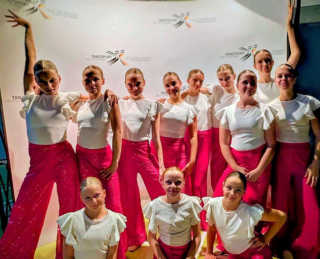 Die Kindertanzgruppe „El Corazon“ des SV Blau-Weiß Könnern.