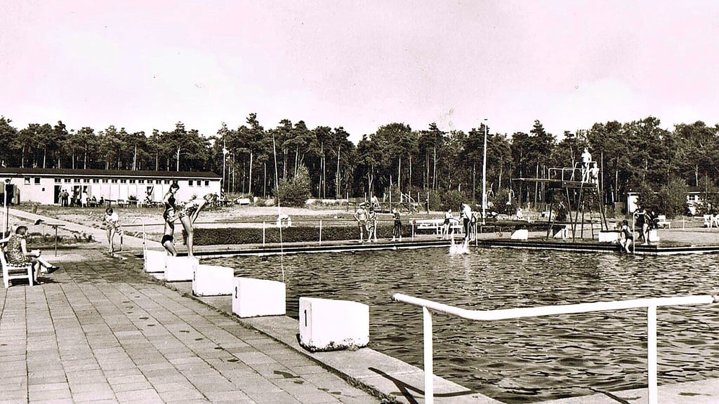 Das Waldbad von Jerichow in einer Ansicht von 1970. Seinerzeit war es gut besucht. 