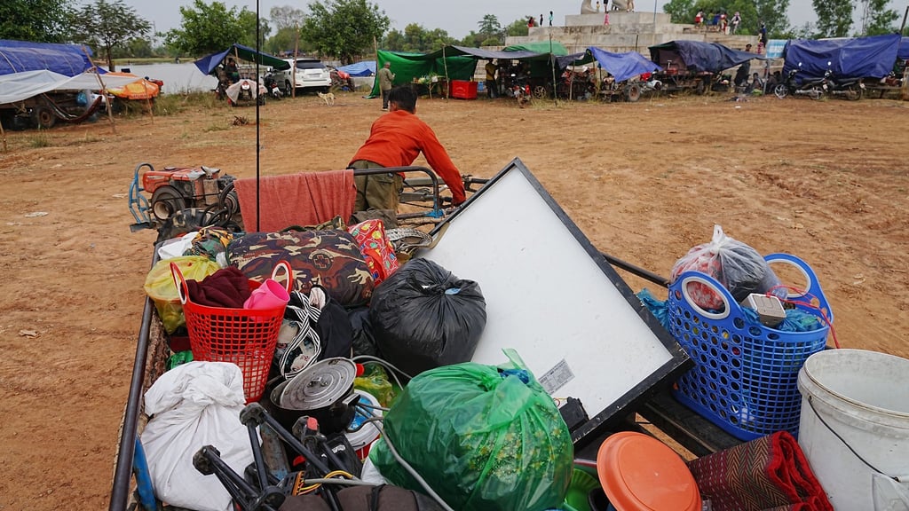 Die Kämpfe entlang der 800 Kilometer langen Grenze zwischen Thailand und Kambodscha treiben zahlreiche Einwohner in die Flucht.