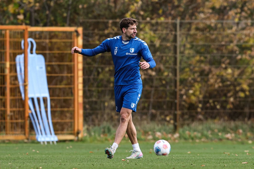 Am Mittwoch bereiteten sich die Spieler vom 1. FC Magdeburg auf das Match gegen Holstein Kiel am Samstag vor.
