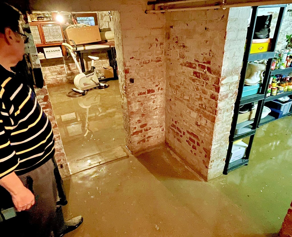 Wasser im Keller ist in Felgeleben ein widerkehrendes Problem. 2024 kehrte das Problem wieder wie hier im Keller von Gerald Stamm. Eine ähnliche Situation soll in Pretzien vermieden werden. 